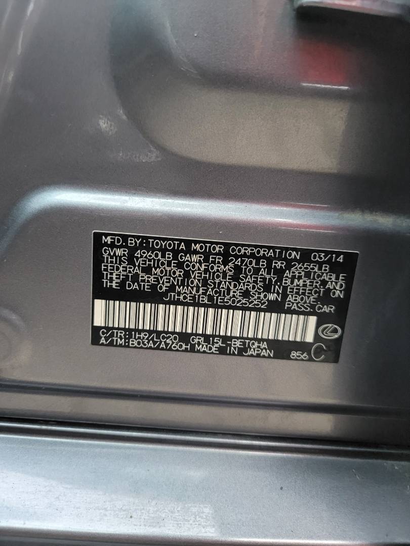 2014 LEXUS GS 350 — 150853 Miles — Lot E5025252 — Main - Marhaba Auctions Used Cars - Image 11