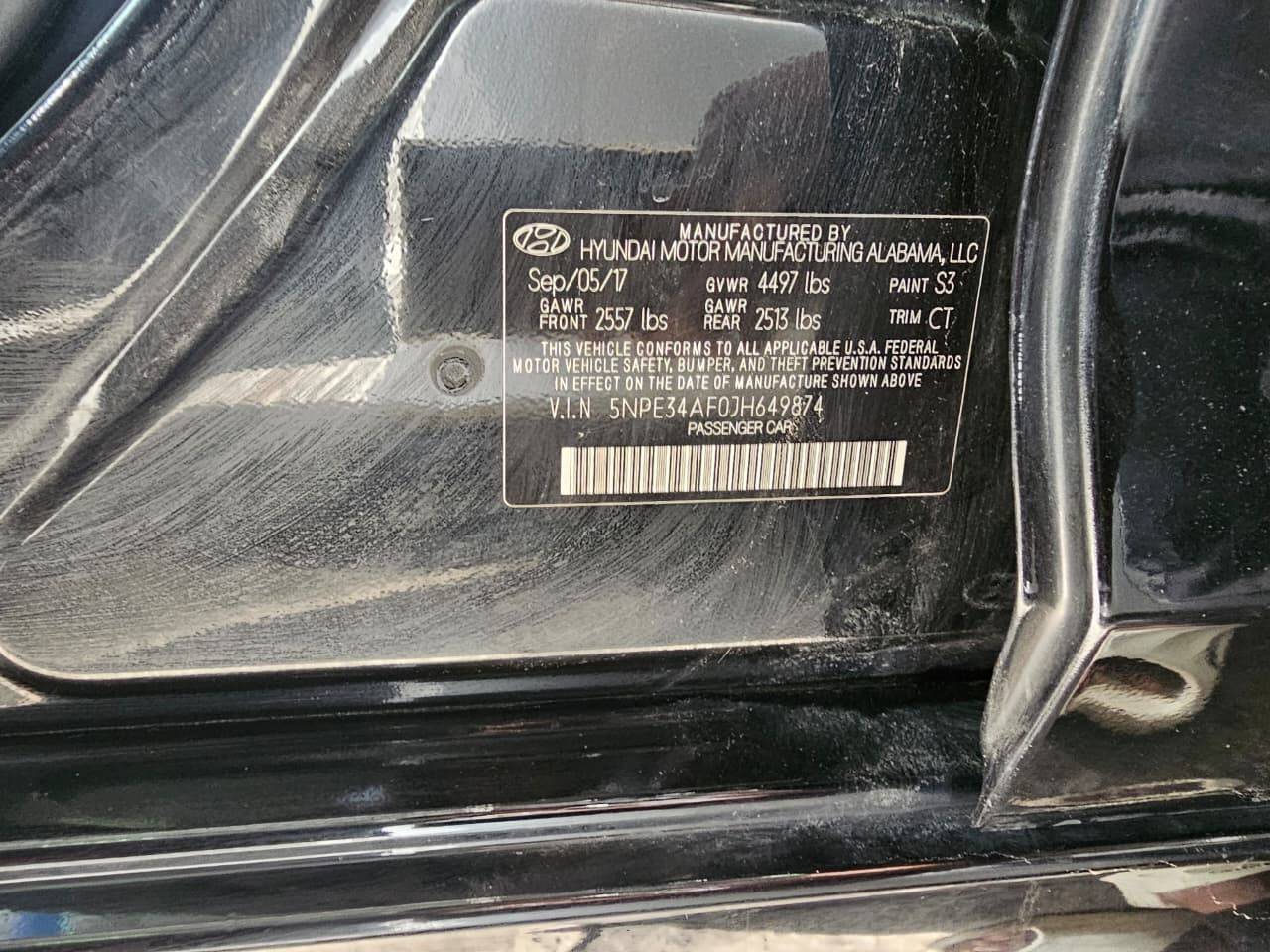 HYUNDAI SONATA 2018 - Marhaba Auction Used Cars - Image 10