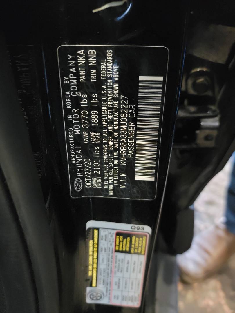 2021 HYUNDAI VENUE SEL — 88218 Miles — Lot 37422750 - Marhaba Auctions Used Cars - Image 9