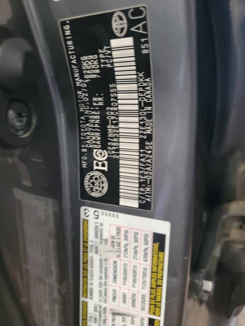 2007 TOYOTA COROLLA — 145974 KM — Lot C807555 — Ind. 12 - Marhaba Auctions Used Cars - Image 10