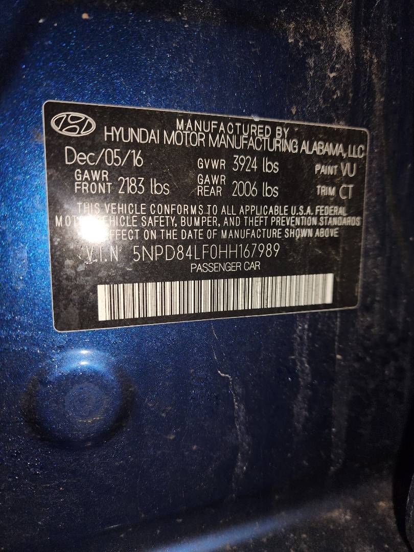 2017 HYUNDAI ELANTRA — 142129 Miles — Lot 37988844 - Marhaba Auctions Used Cars - Image 3