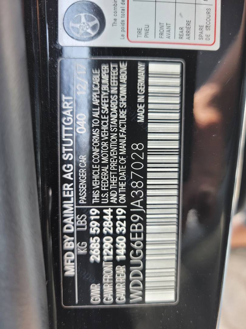 2018 MERCEDES BENZ S 450 — 135800 KM — Lot 9JA387028 — Main - Marhaba Auctions Used Cars - Image 11