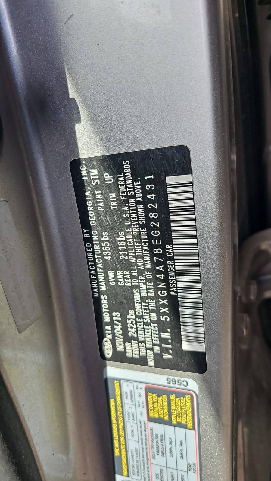 KIA OPTIMA 2014 - Marhaba Auction Used Cars - Image 5