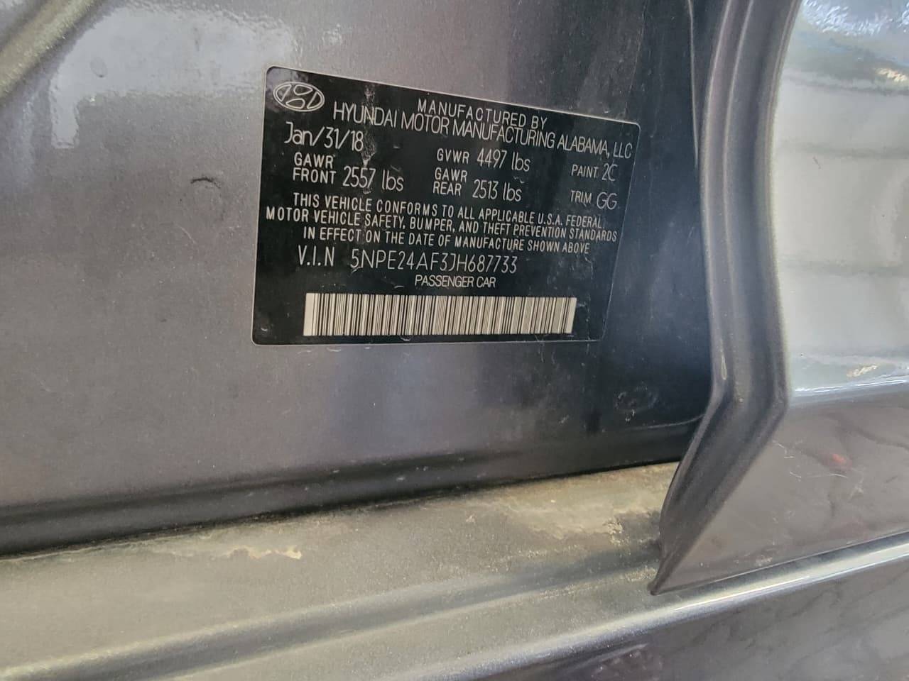 HYUNDAI SONATA 2018 - Marhaba Auction Used Cars - Image 11