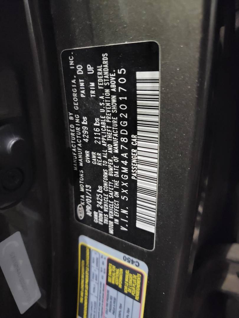 2013 KIA OPTIMA — 270658 Miles — Lot G201705 - Marhaba Auctions Used Cars - Image 9