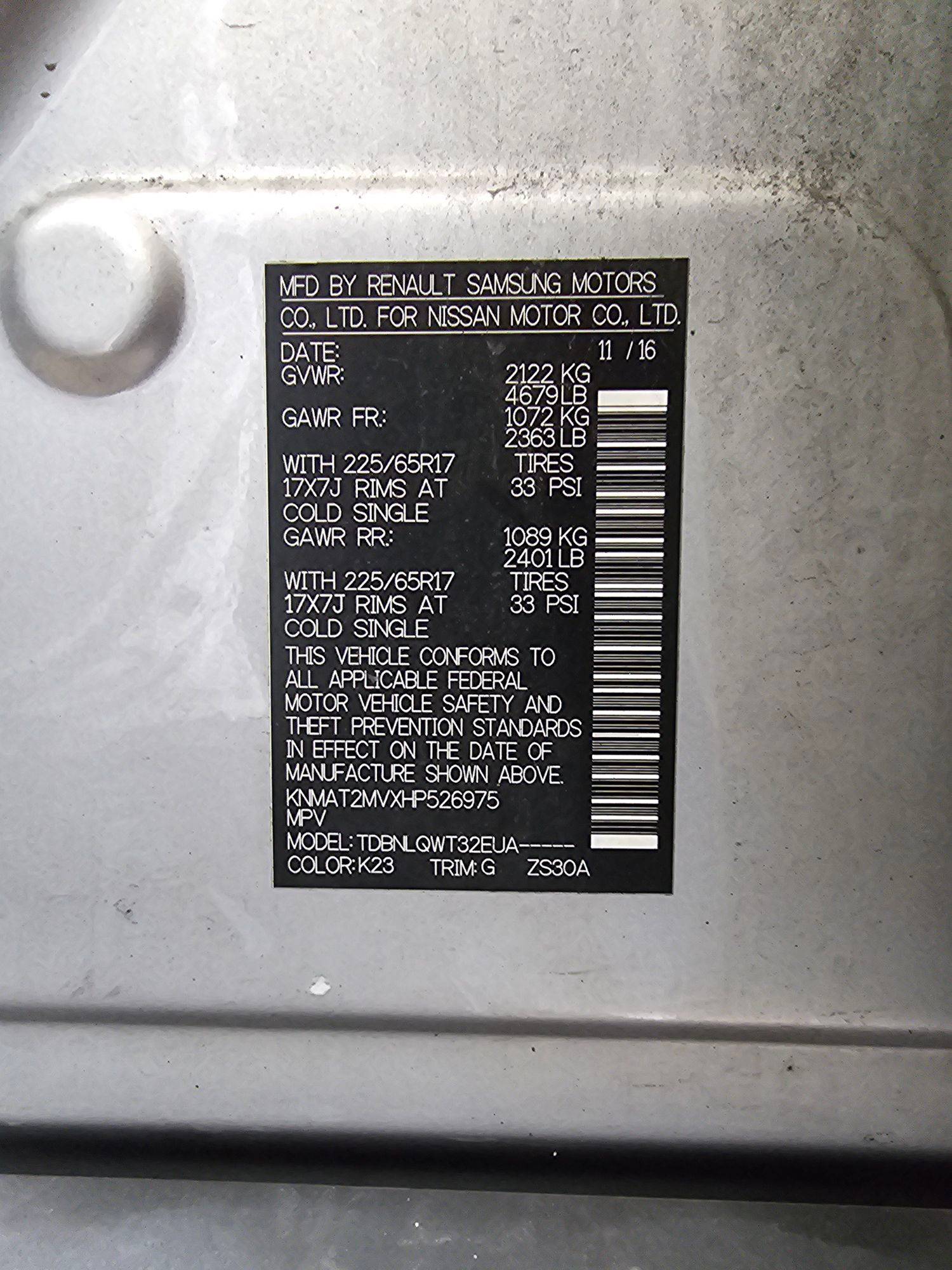 NISSAN ROGUE 2017 - Marhaba Auction Used Cars - Image 6