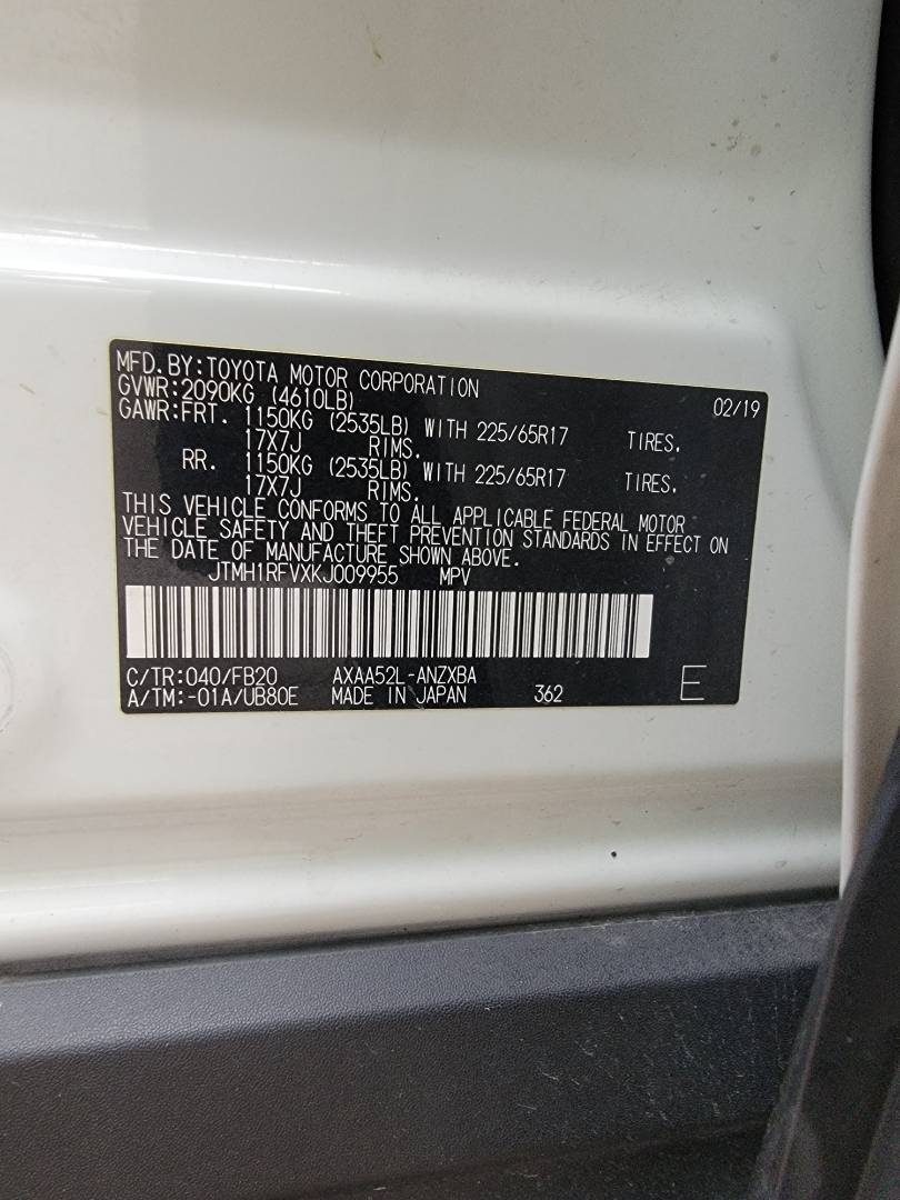 2019 TOYOTA RAV4 — 37928 Miles — Lot 48244594 — Main - Marhaba Auctions Used Cars - Image 10