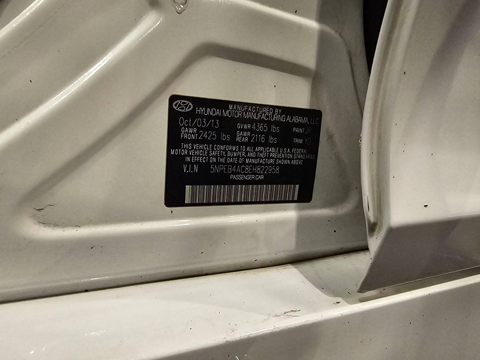 HYUNDAI SONATA 2014 - Marhaba Auction Used Cars - Image 9