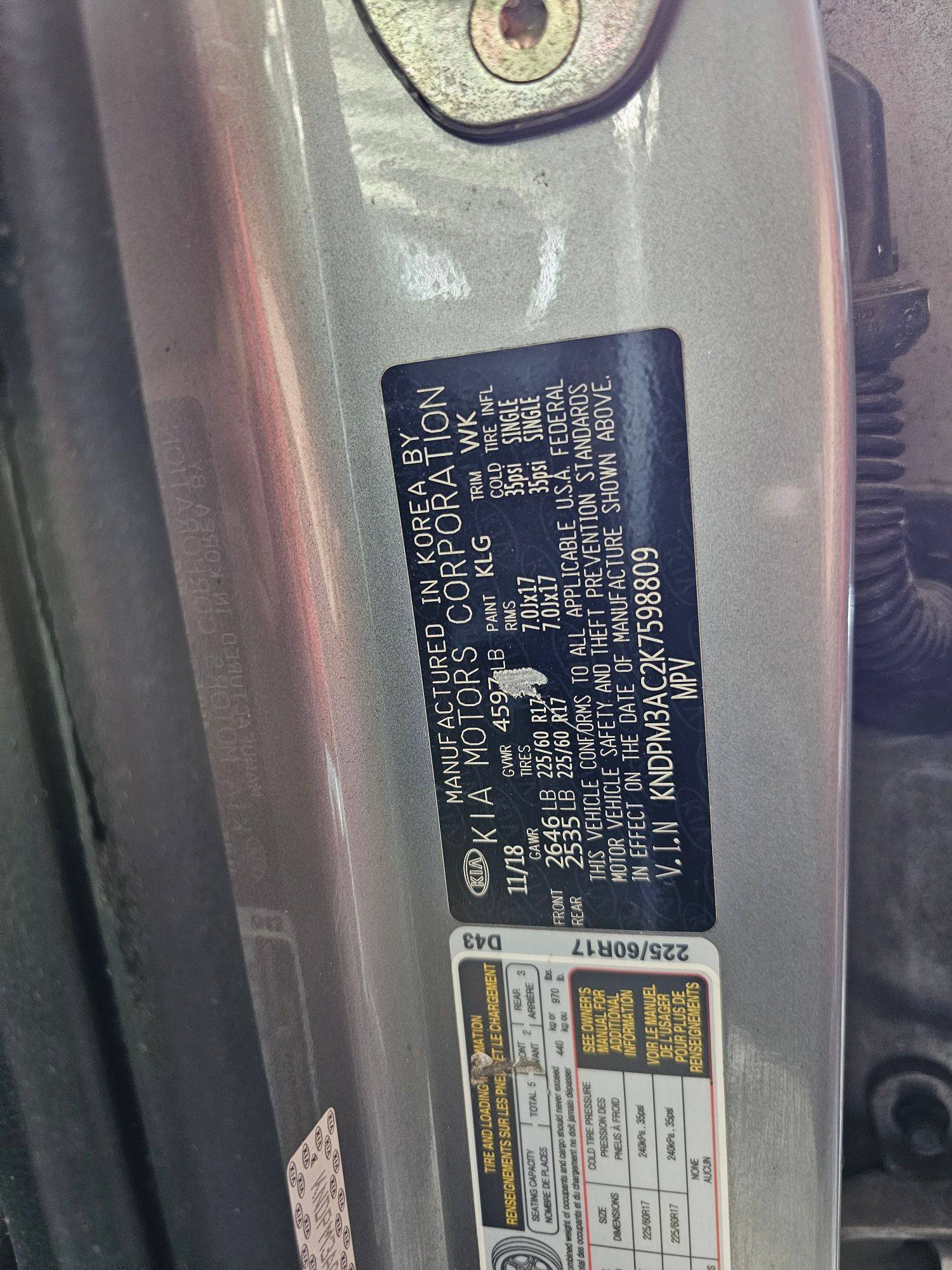 KIA SPORTAGE 2019 - Marhaba Auction Used Cars - Image 7