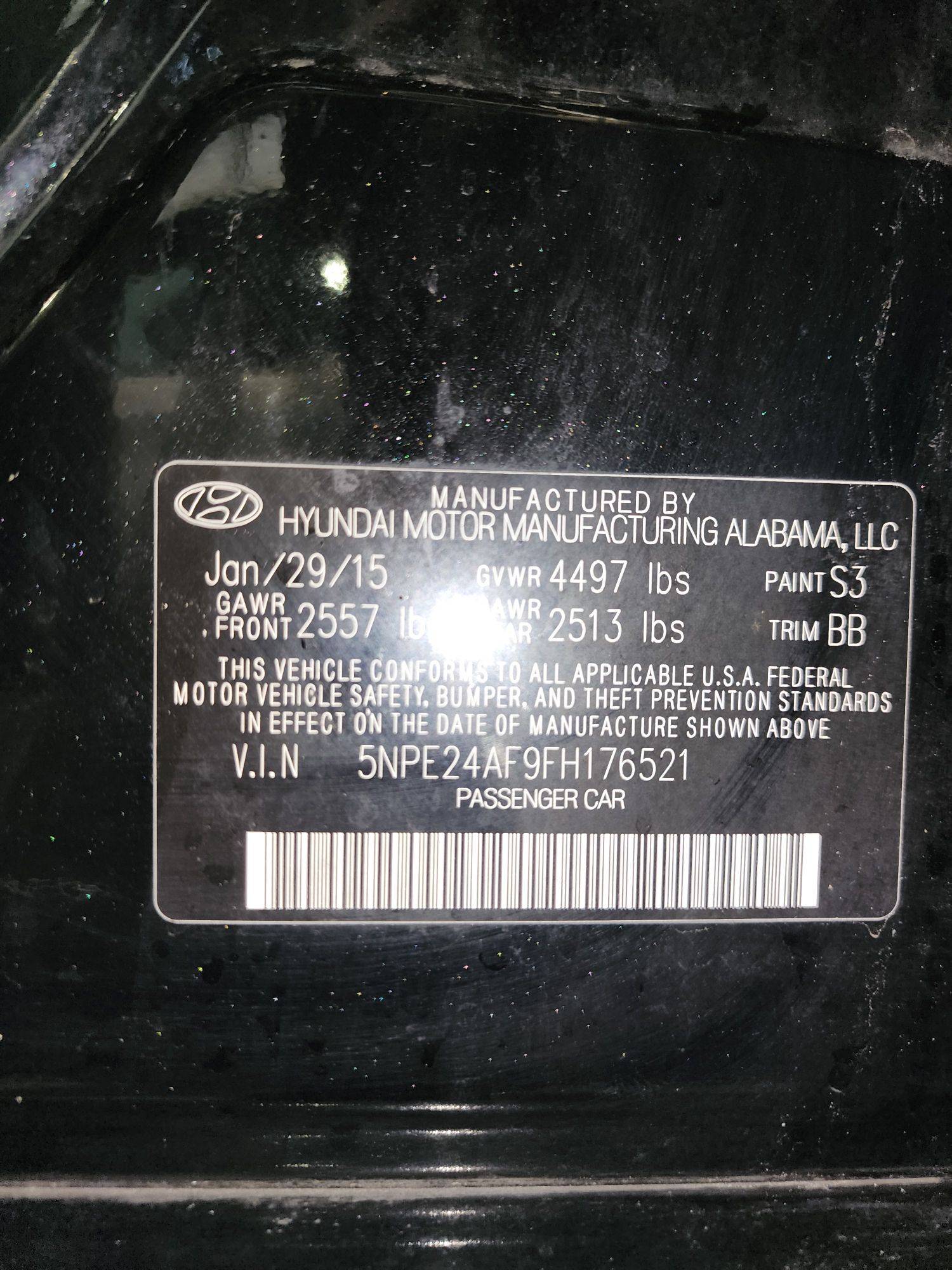 2015 HYUNDAI SONATA — 147805 Miles — Lot 42291317 — Main - Marhaba Auctions Used Cars - Image 6