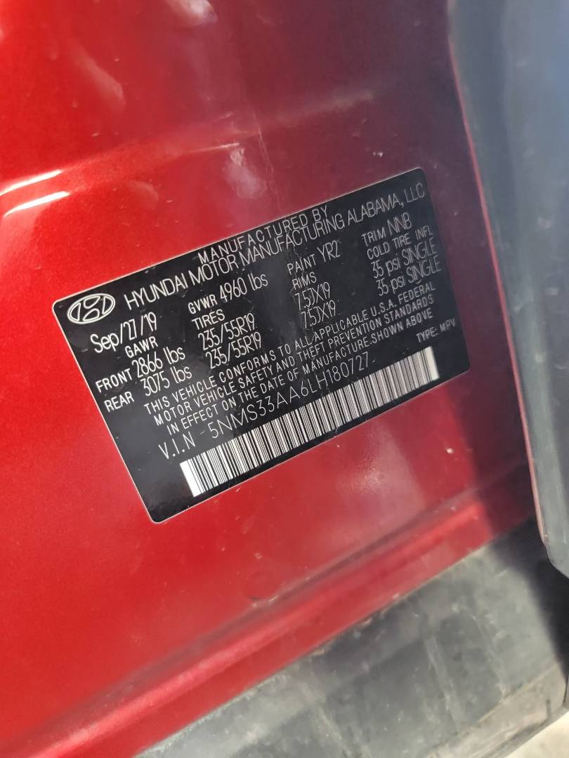 HYUNDAI SANTA FE 2020 - Marhaba Auction Used Cars - Image 10