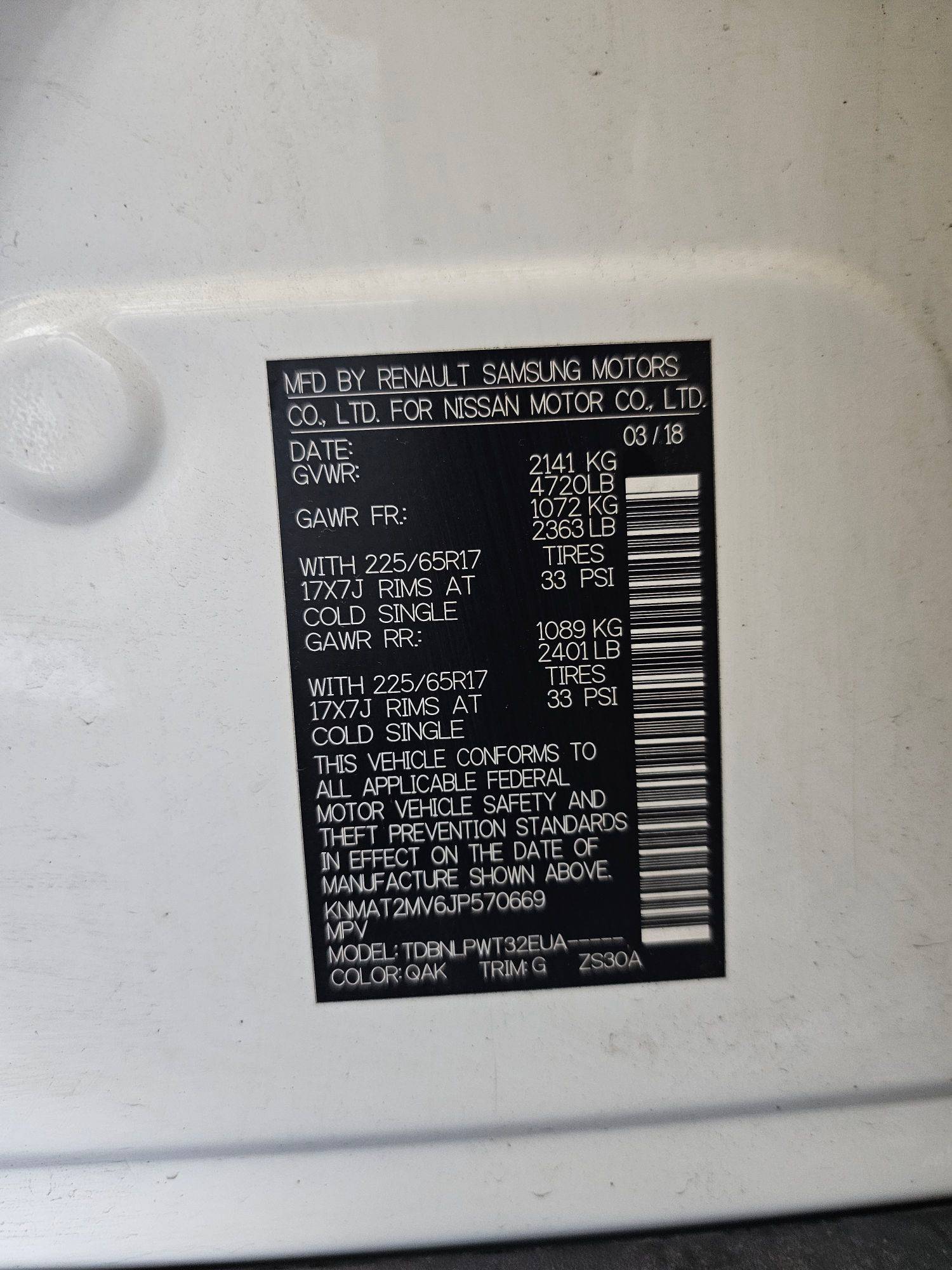 NISSAN ROGUE 2018 - Marhaba Auction Used Cars - Image 16