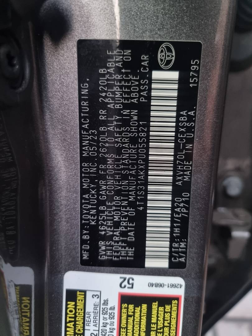 TOYOTA CAMRY 2023 - Marhaba Auction Used Cars - Image 9