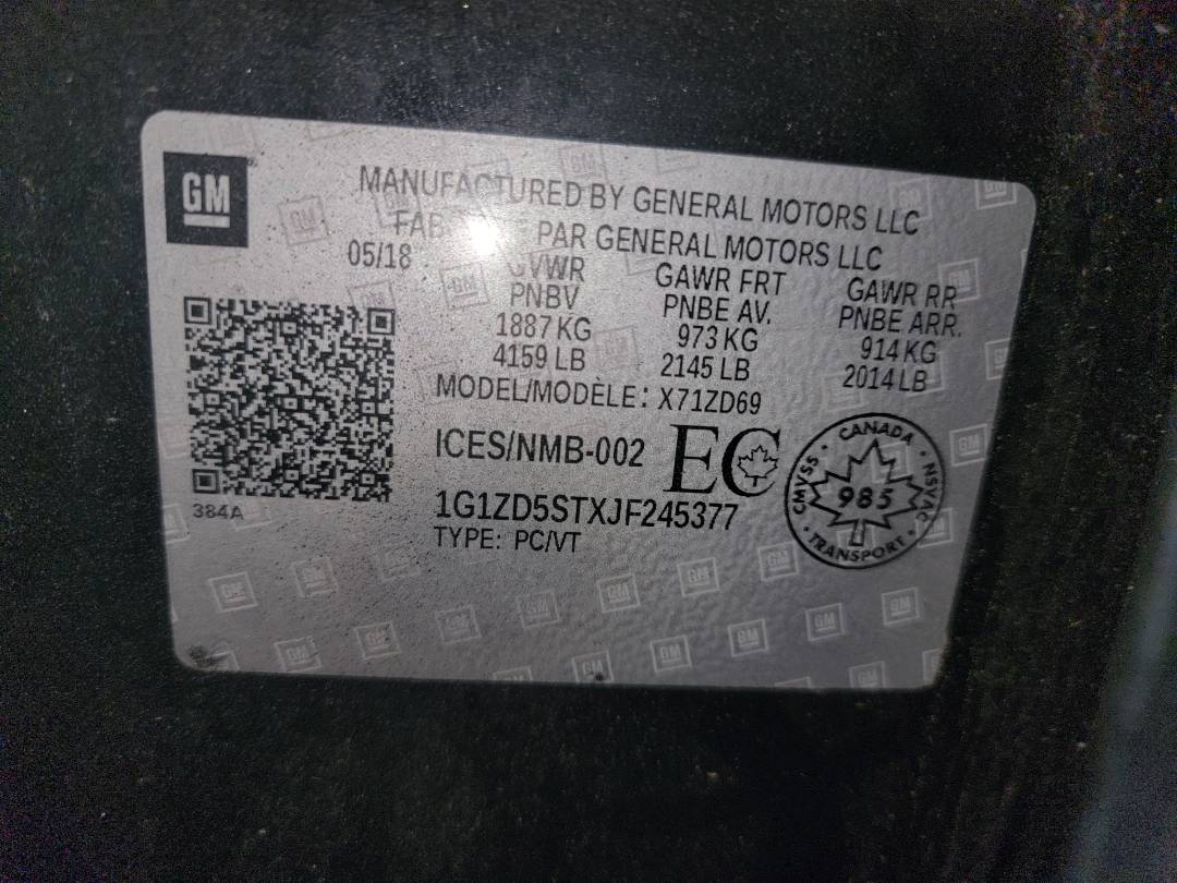 CHEVROLET MALIBU 2018 - Marhaba Auction Used Cars - Image 9