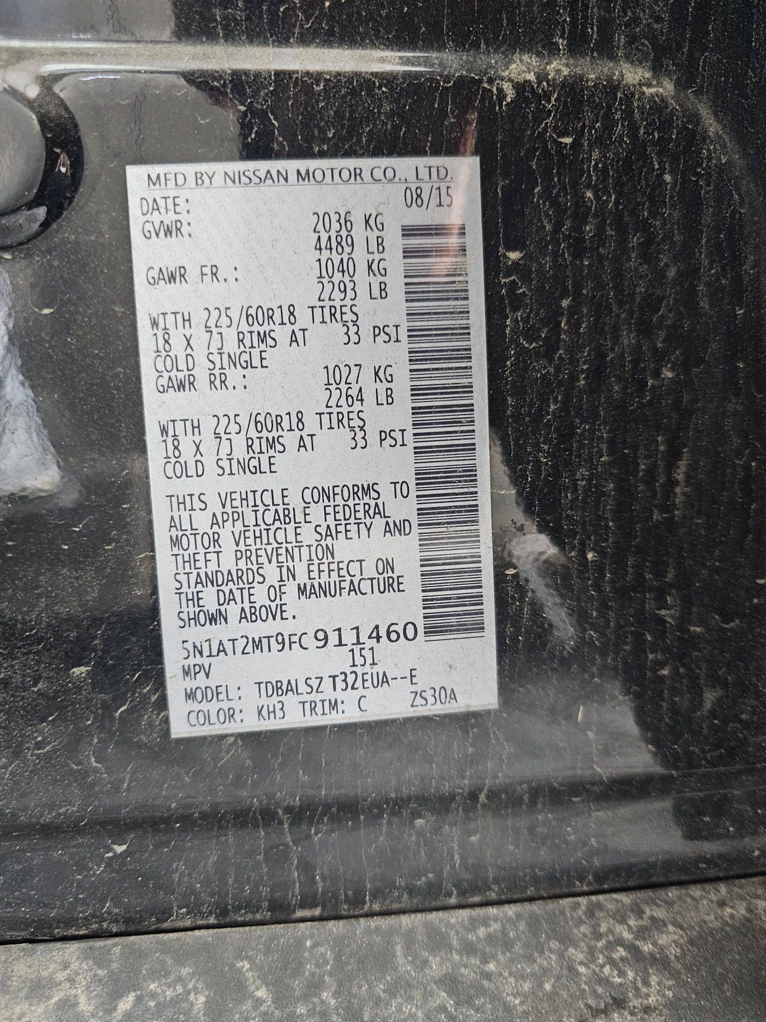 NISSAN ROGUE 2015 - Marhaba Auction Used Cars - Image 9