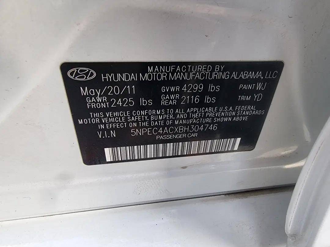 HYUNDAI SONATA 2011 - Marhaba Auction Used Cars - Image 8