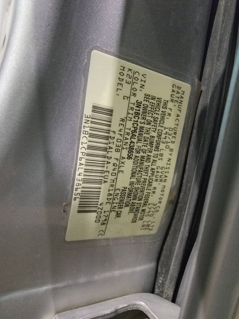 2010 NISSAN VERSA — 189099 Miles — Lot 438656 — Main - Marhaba Auctions Used Cars - Image 9