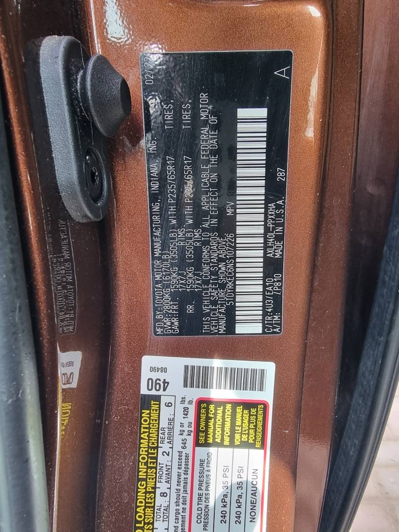 TOYOTA SIENNA 2022 - Marhaba Auction Used Cars - Image 8