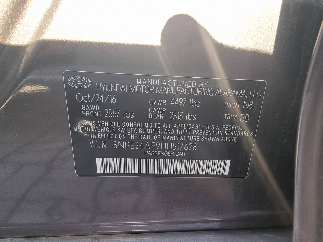 HYUNDAI SONATA 2017 - Marhaba Auction Used Cars - Image 8