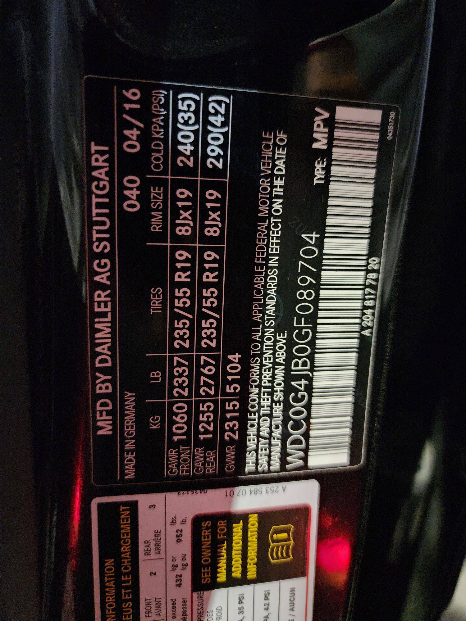 MERCEDES BENZ GLC-300 2016 - Marhaba Auction Used Cars - Image 11