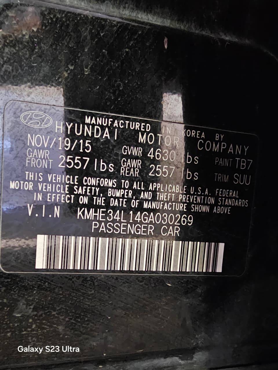 HYUNDAI SONATA 2016 - Marhaba Auction Used Cars - Image 9