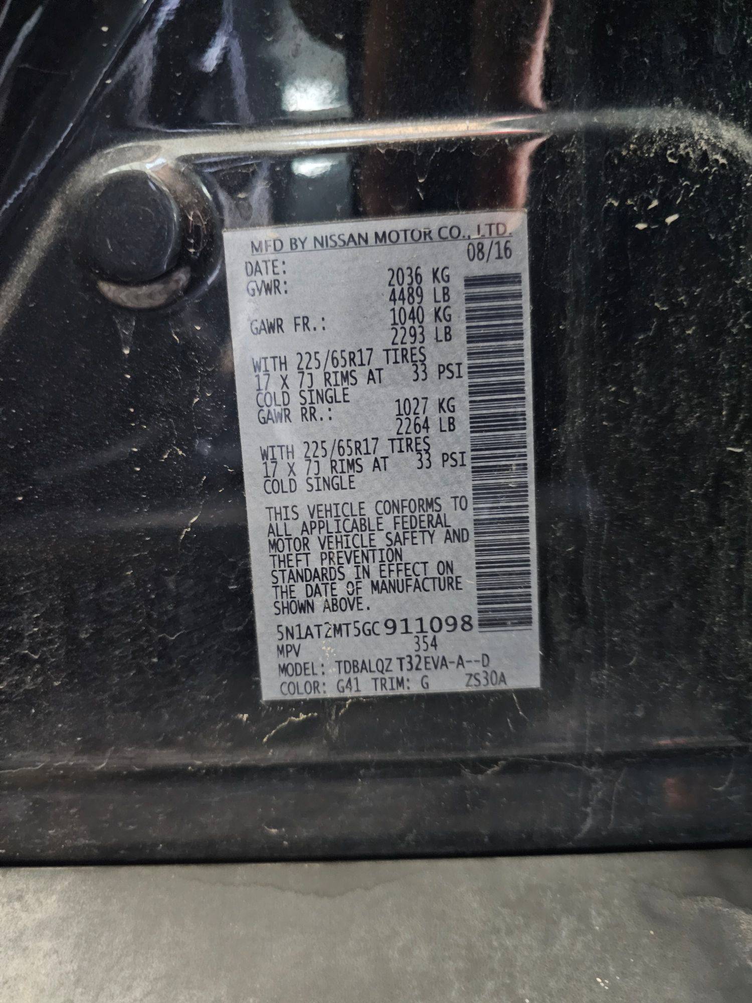 NISSAN ROGUE 2016 - Marhaba Auction Used Cars - Image 8