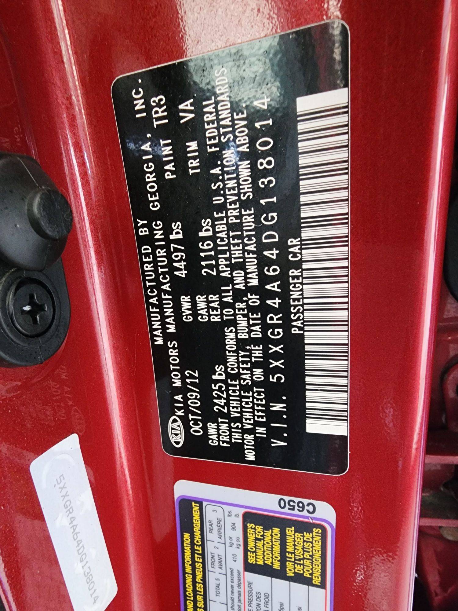 2013 KIA OPTIMA — 138817 Miles — Lot DG138014 — Main - Marhaba Auctions Used Cars - Image 9