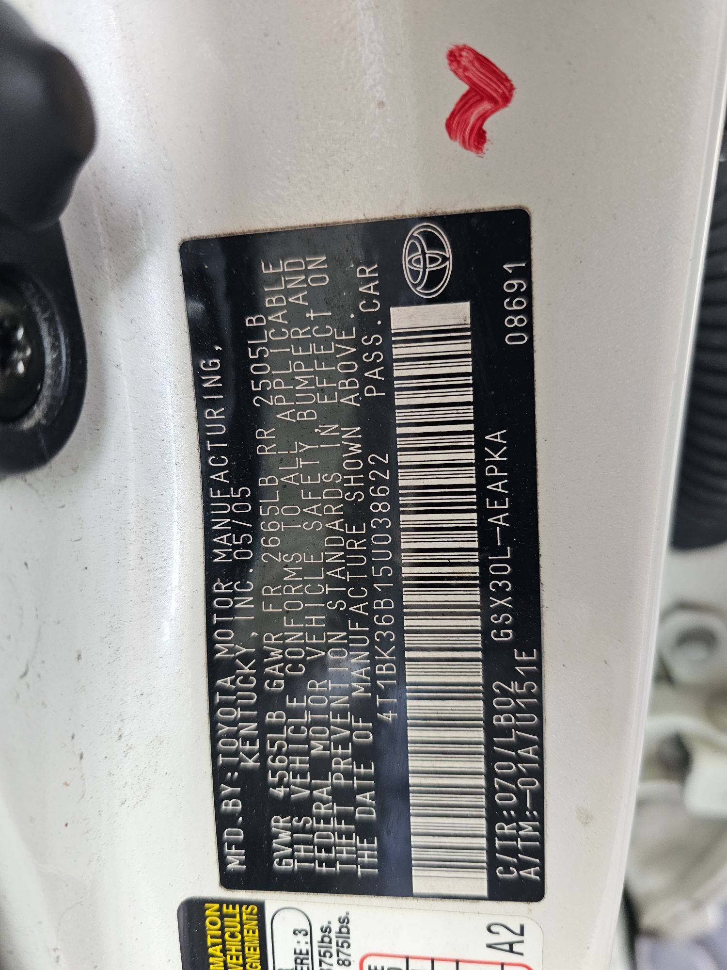 TOYOTA AVALON 2005 - Marhaba Auction Used Cars - Image 10