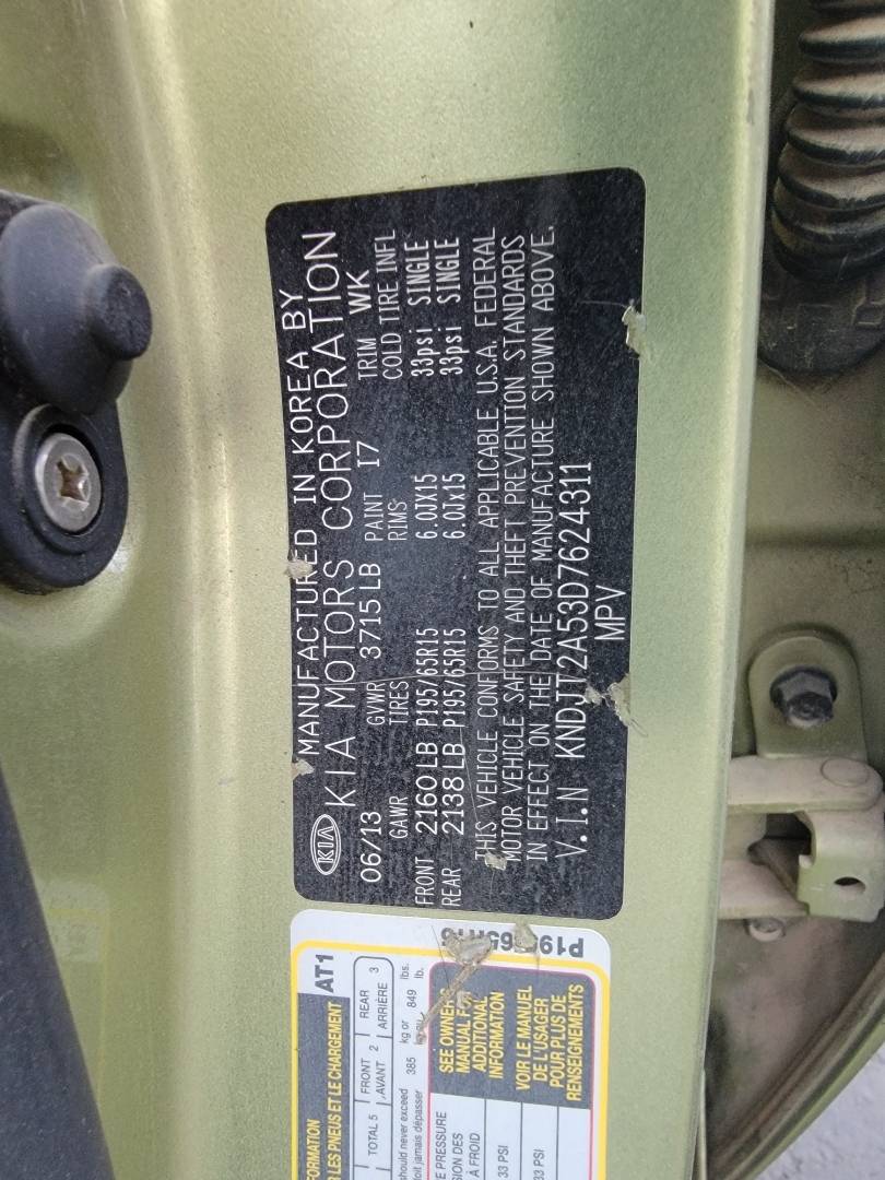 2013 KIA SOUL — 191596 Miles — Lot D7624311 — Main - Marhaba Auctions Used Cars - Image 9