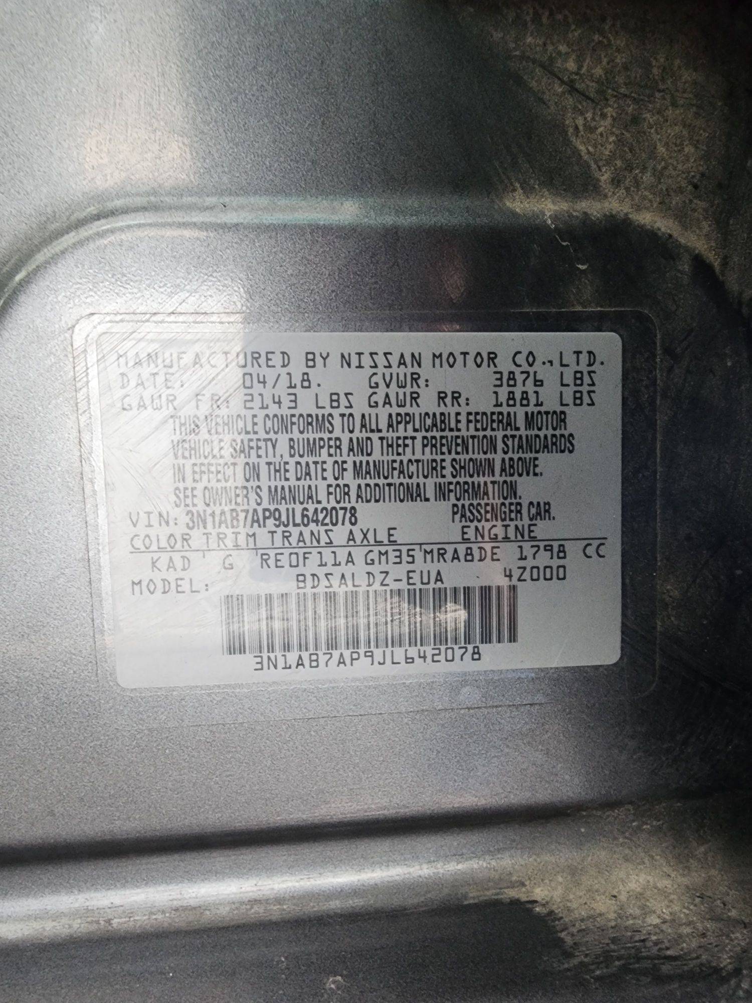 2018 NISSAN SENTRA — 123044 Miles — Lot 228920 — Souq - Marhaba Auctions Used Cars - Image 11