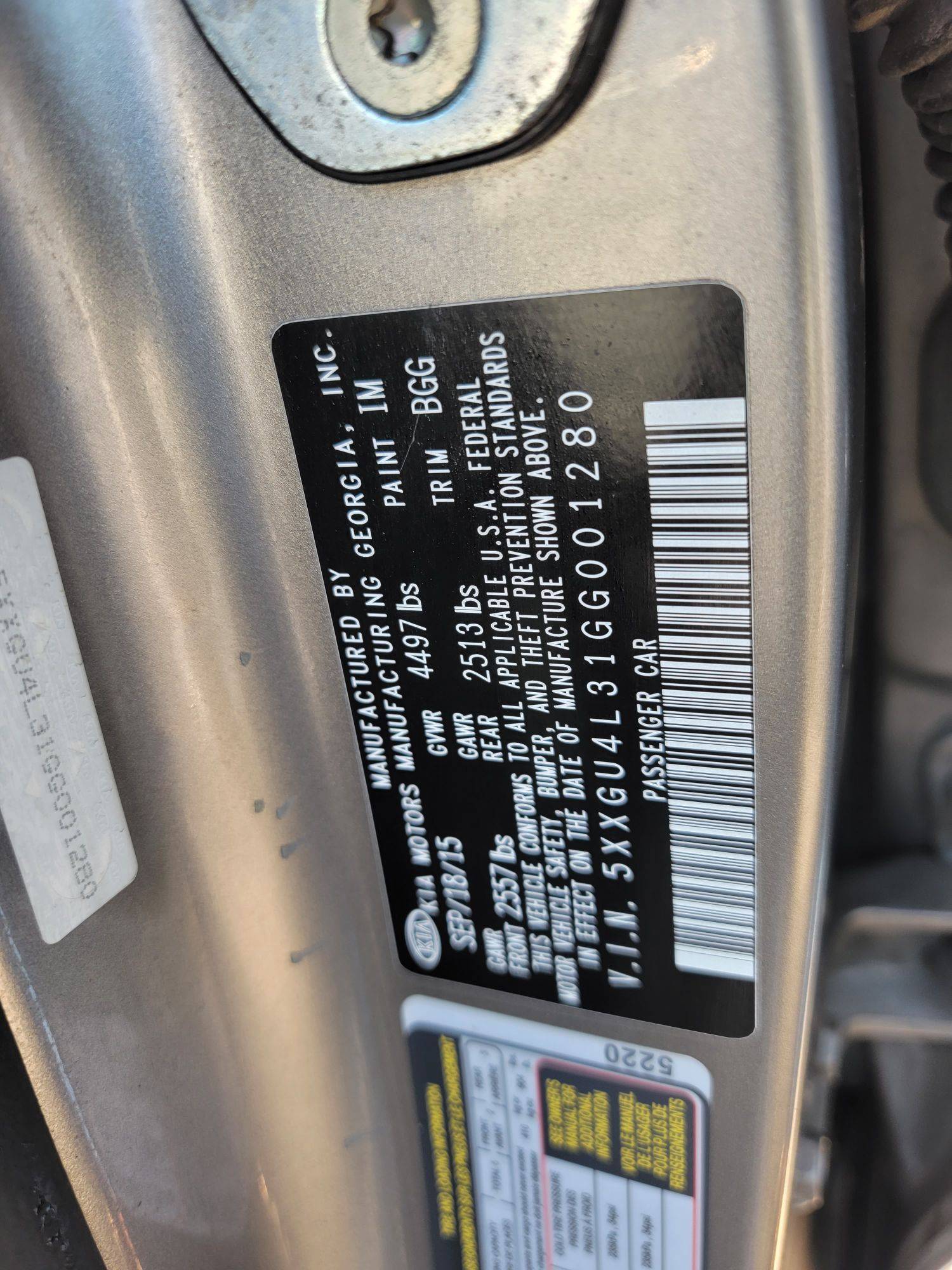 KIA OPTIMA 2016 - Marhaba Auction Used Cars - Image 8