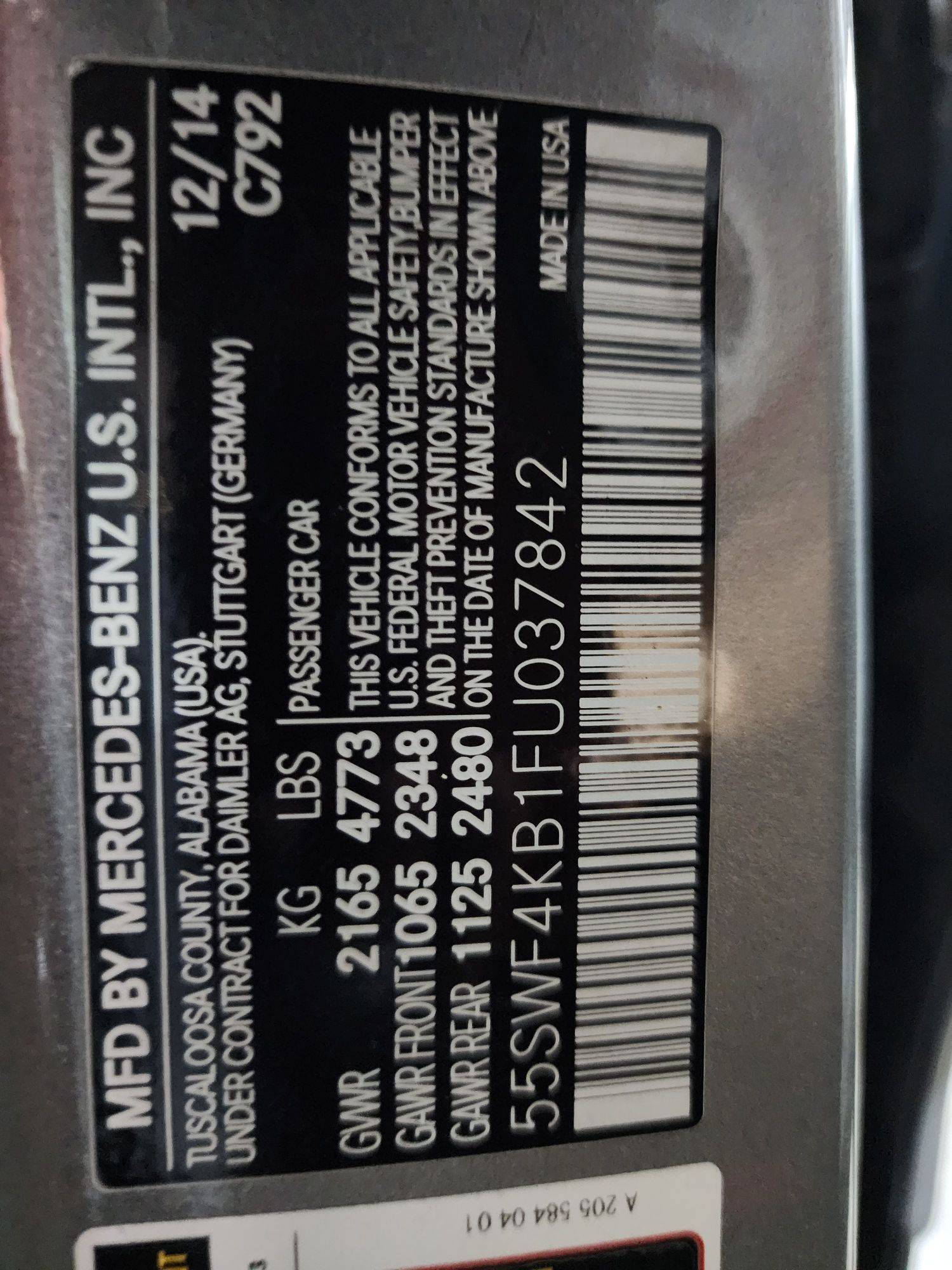 MERCEDES BENZ C300 2015 - Marhaba Auction Used Cars - Image 11