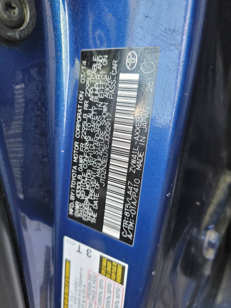 2014 TOYOTA PRIUS — 364617 Miles — Lot 7EJ002917 — Main - Marhaba Auctions Used Cars - Image 10