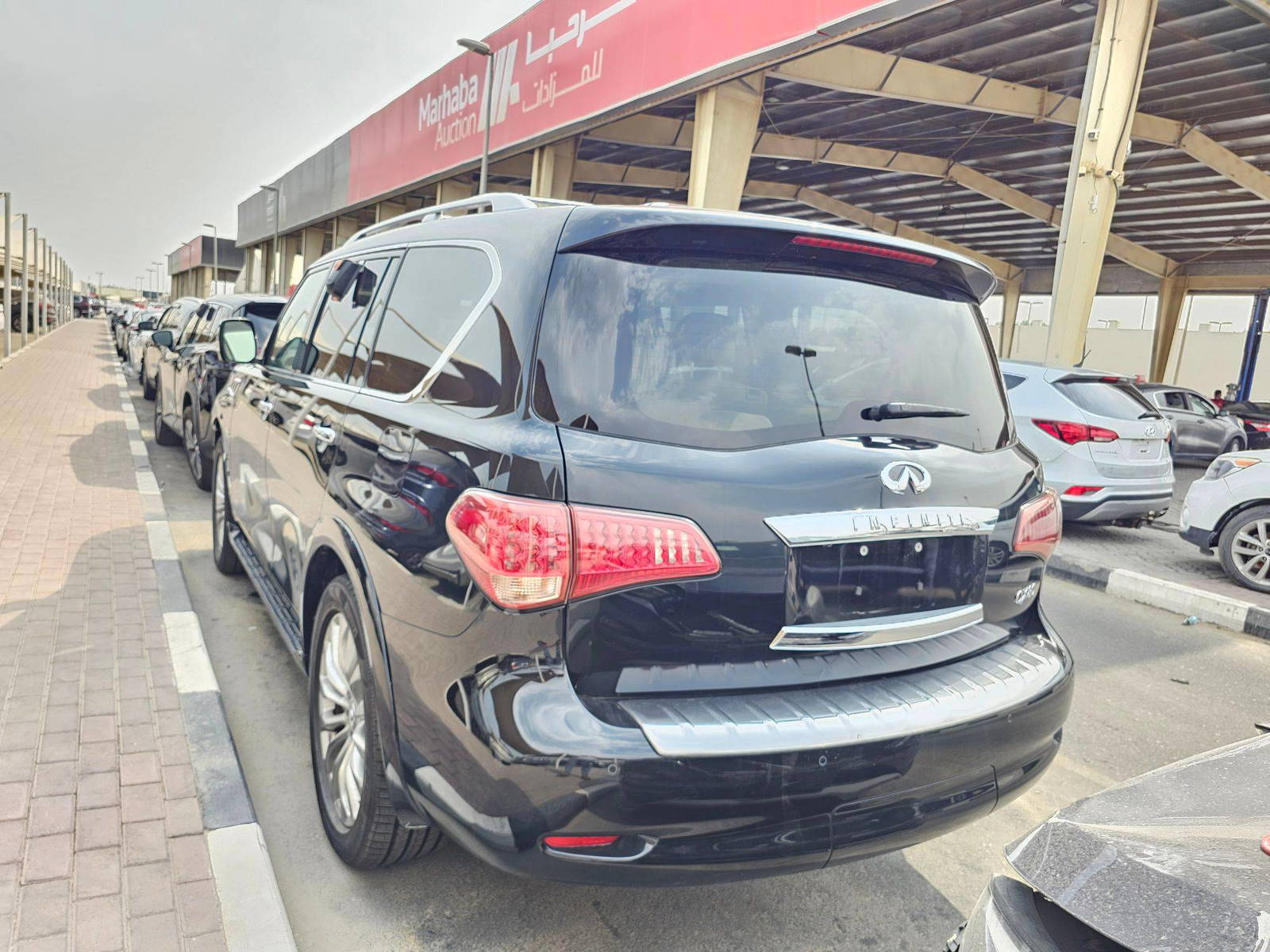 2016 INFINITI QX80 — 173766 Miles — Lot NE8G9124490 — Souq - Marhaba Auctions Used Cars - Image 3