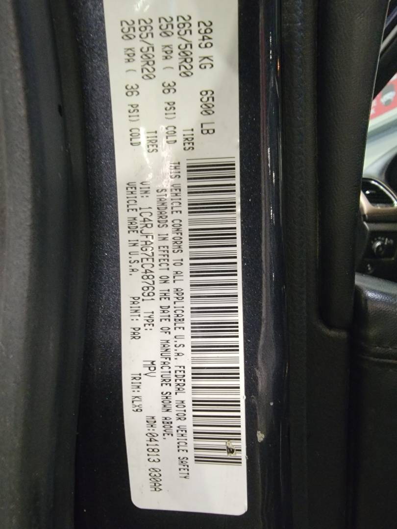 2014 JEEP Grand Cherokee — 187121 Miles — Lot EC487691 — Main - Marhaba Auctions Used Cars - Image 10
