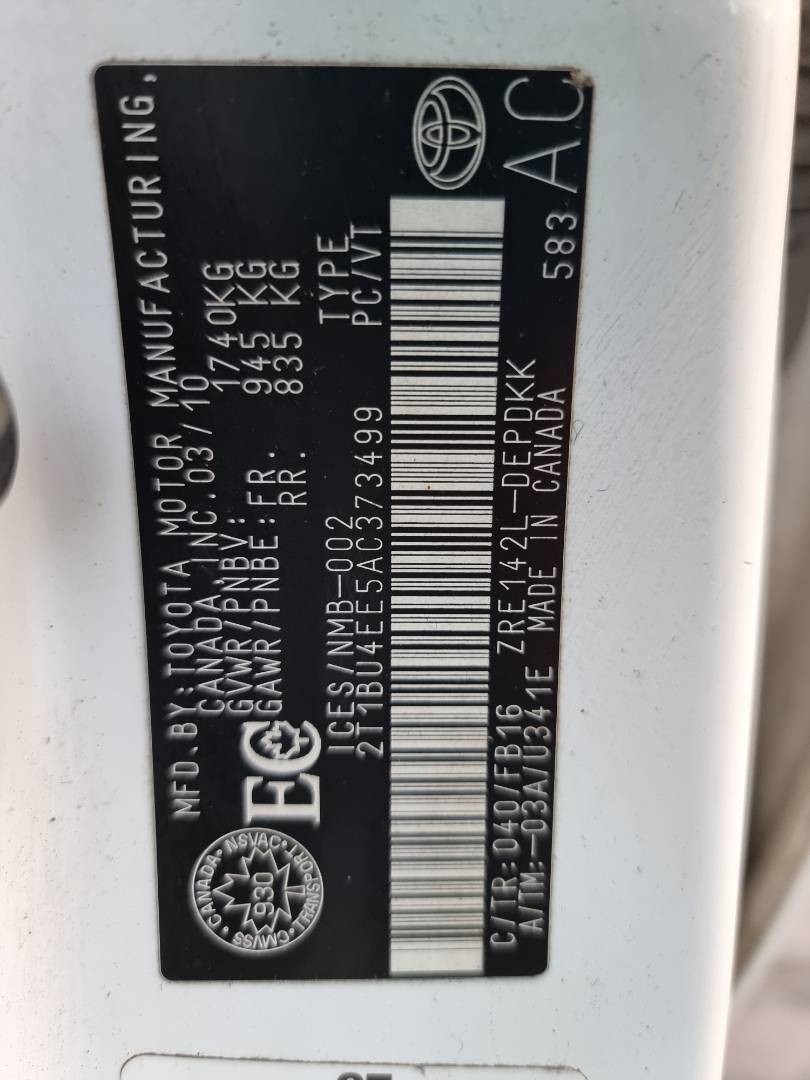 TOYOTA COROLLA 2010 - Marhaba Auction Used Cars - Image 9