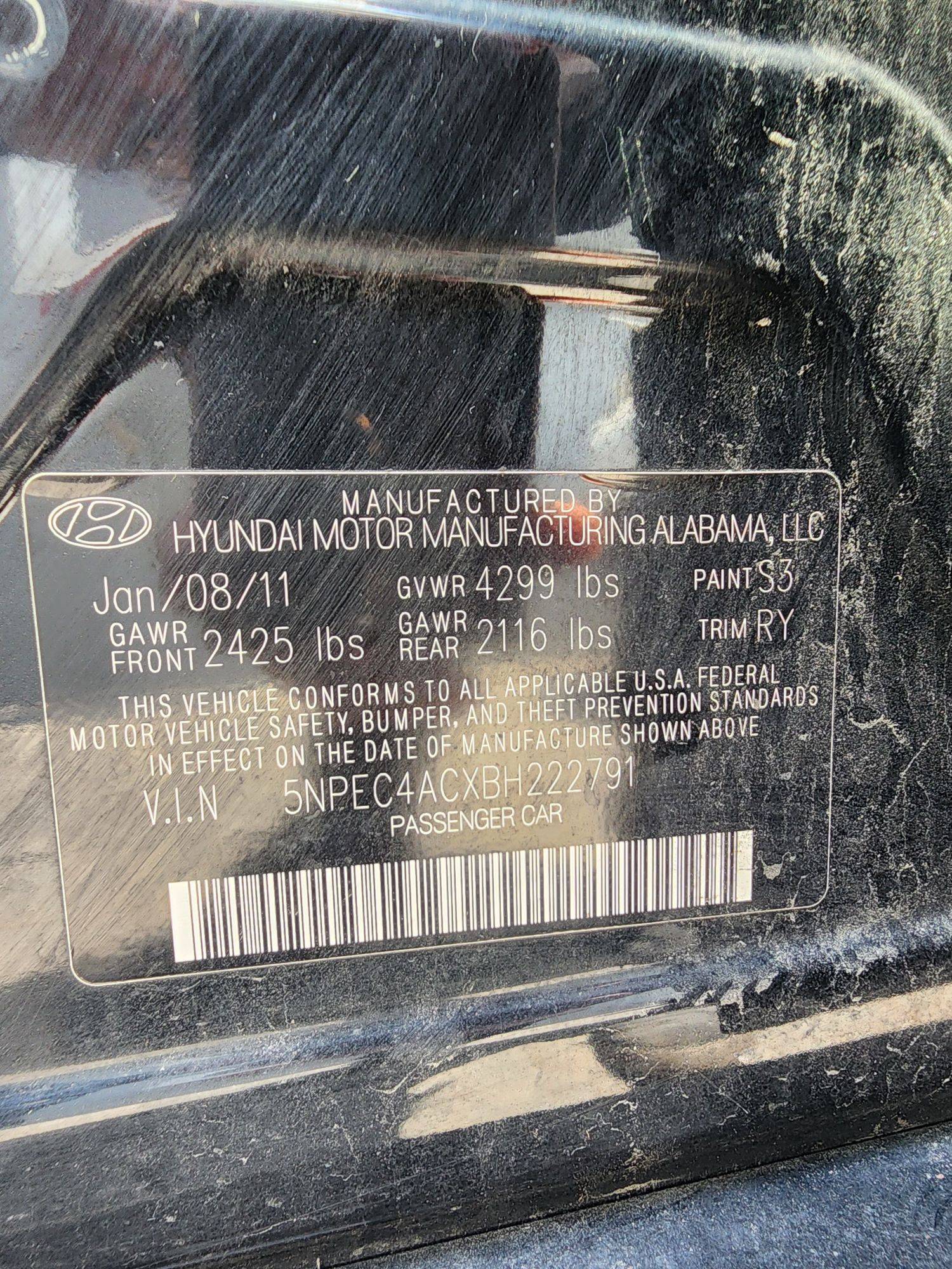 HYUNDAI SONATA 2011 - Marhaba Auction Used Cars - Image 11