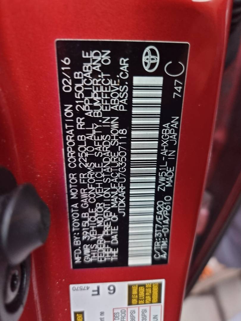 TOYOTA PRIUS 2016 - Marhaba Auction Used Cars - Image 7