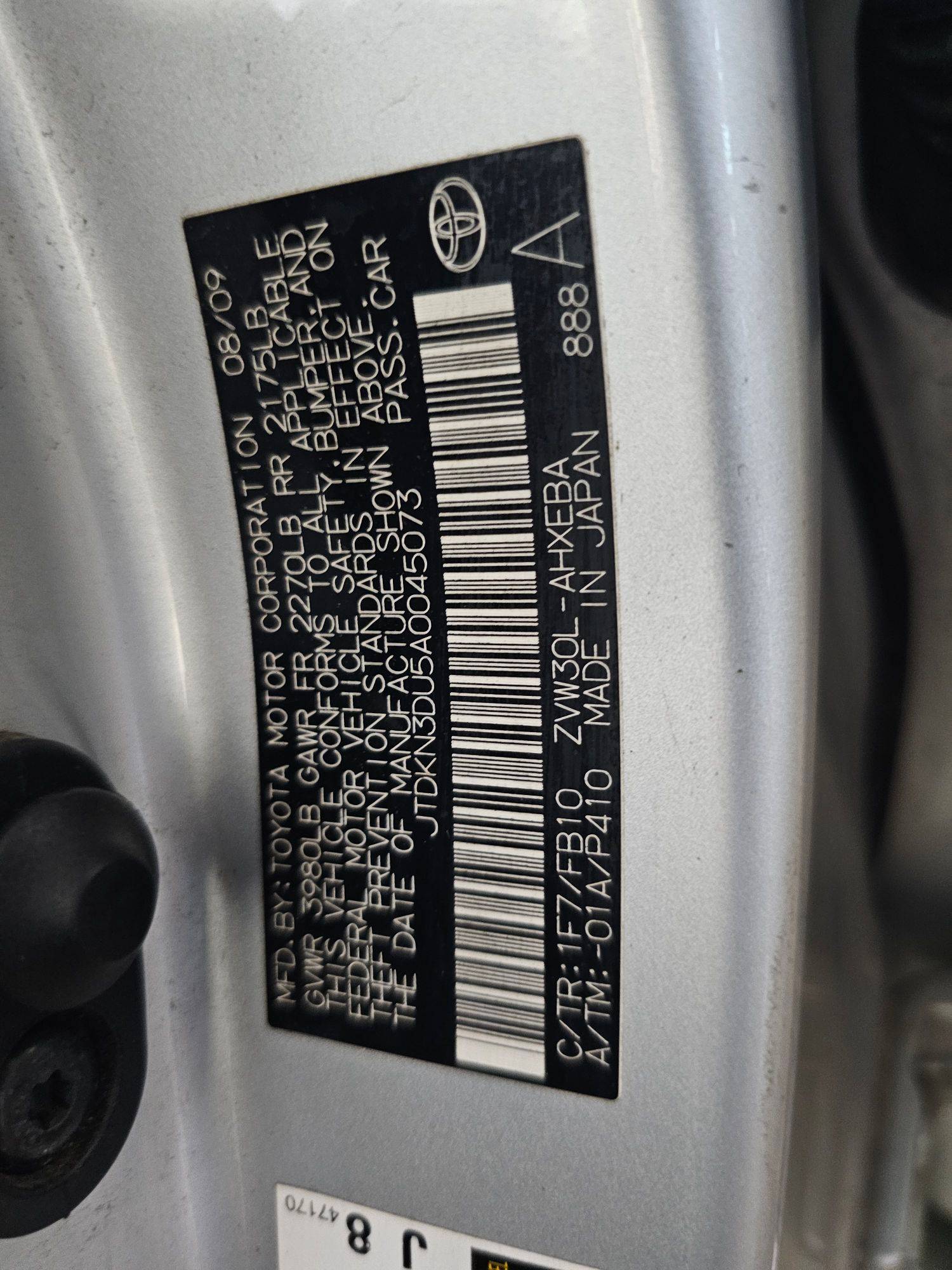 TOYOTA PRIUS 2010 - Marhaba Auction Used Cars - Image 9