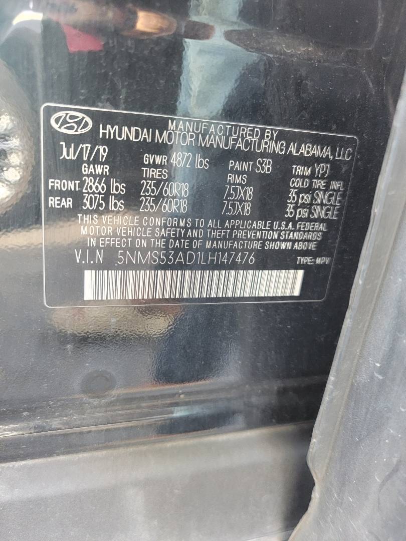 HYUNDAI SANTA FE 2020 - Marhaba Auction Used Cars - Image 11