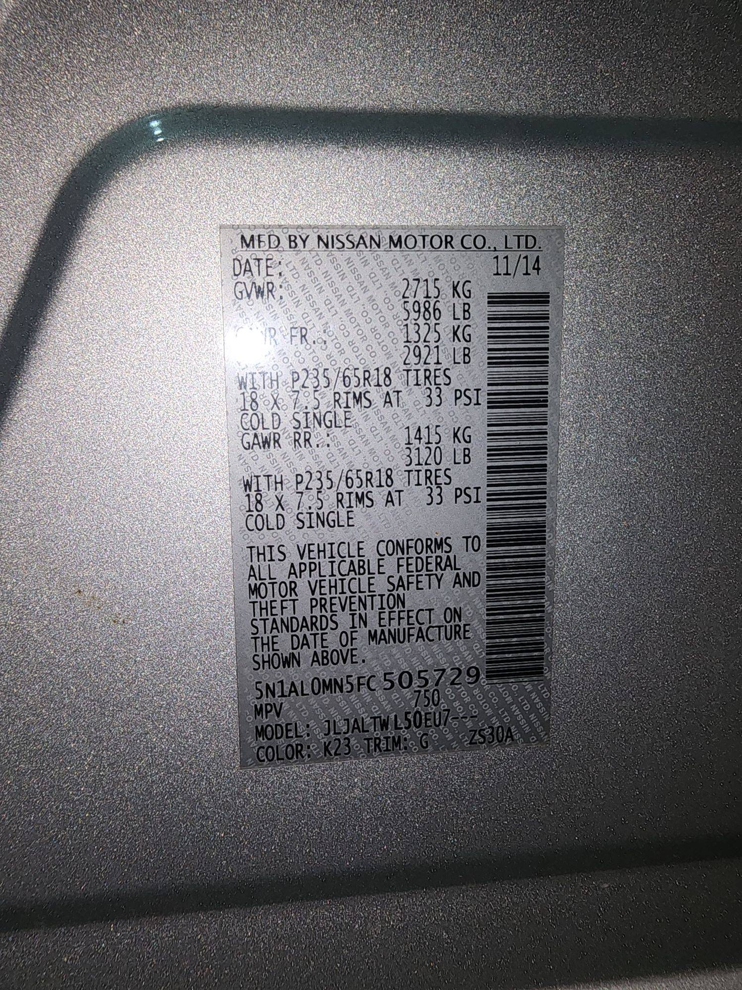 INFINITI QX60 2015 - Marhaba Auction Used Cars - Image 11