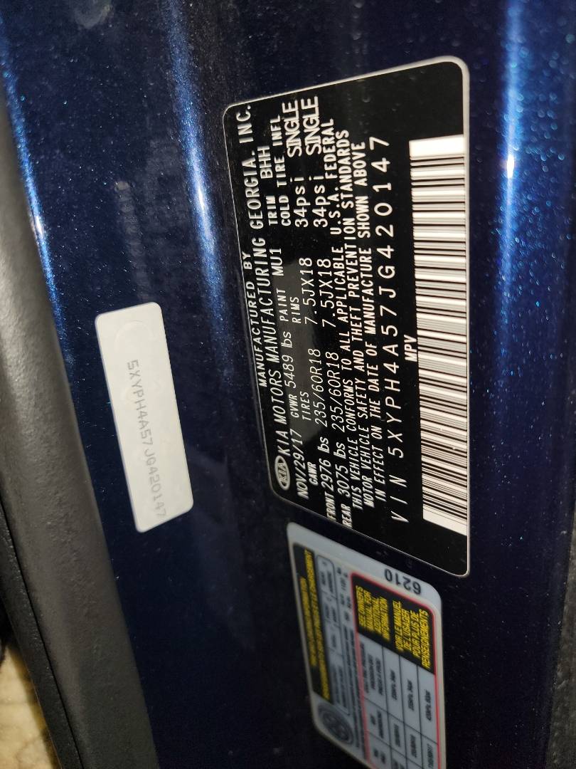 KIA SORENTO 2018 - Marhaba Auction Used Cars - Image 8