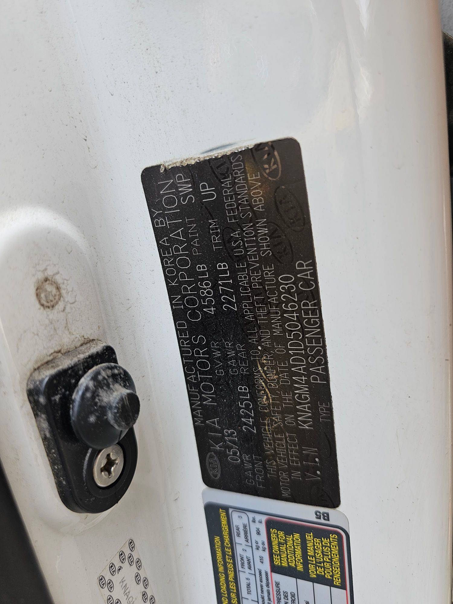 KIA OPTIMA 2013 - Marhaba Auction Used Cars - Image 10