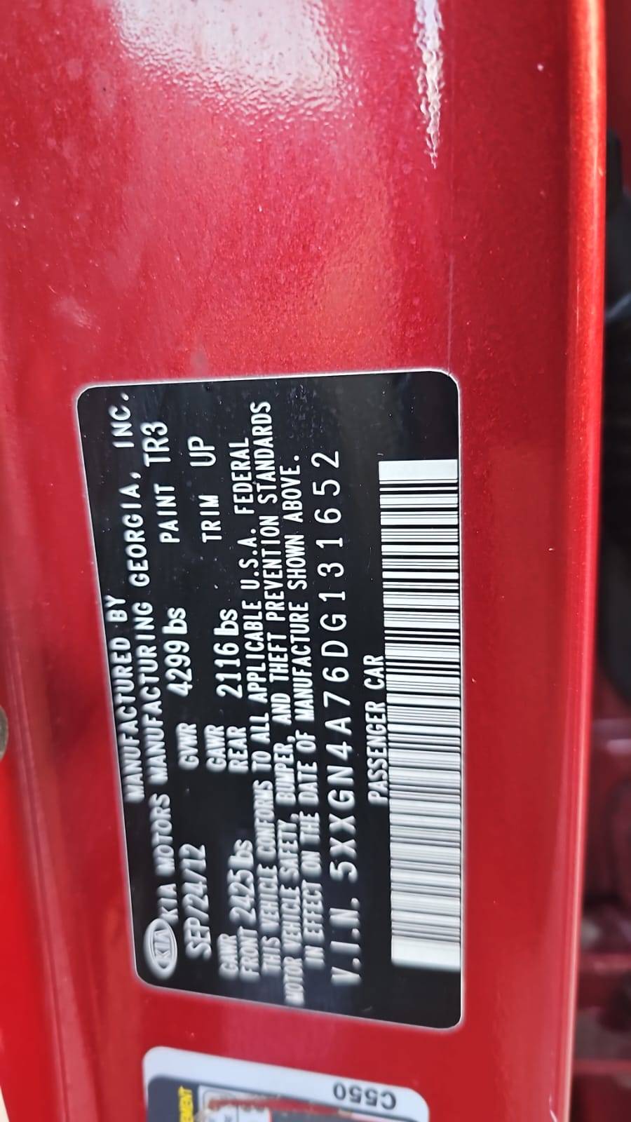 KIA OPTIMA 2013 - Marhaba Auction Used Cars - Image 6