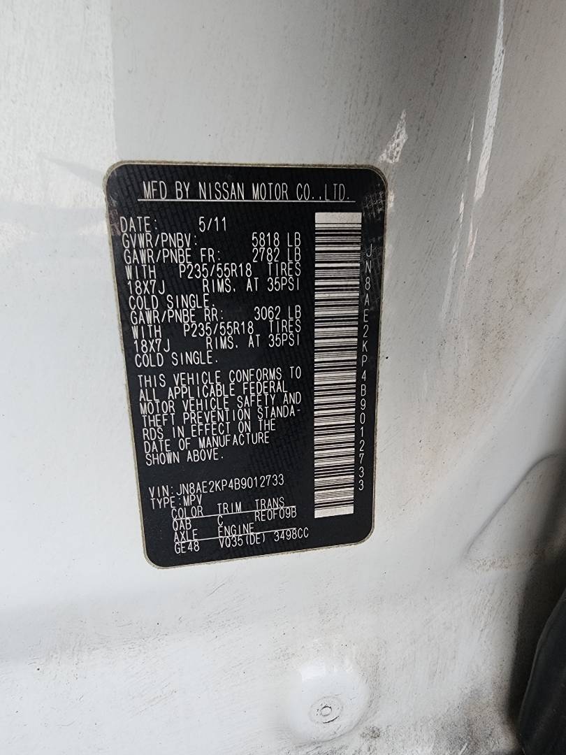 2011 NISSAN QUEST — 223825 Miles — Lot 37910271 - Marhaba Auctions Used Cars - Image 3