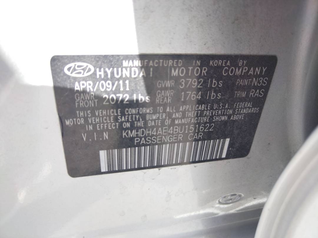 2011 HYUNDAI ELANTRA — 149142 Miles — Lot 73339683 - Marhaba Auctions Used Cars - Image 8