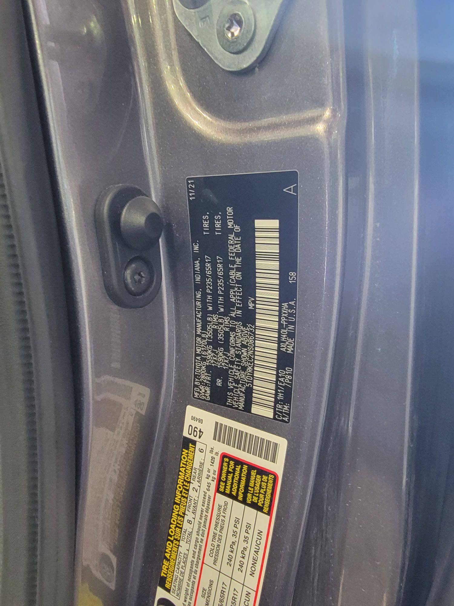 TOYOTA SIENNA 2022 - Marhaba Auction Used Cars - Image 7