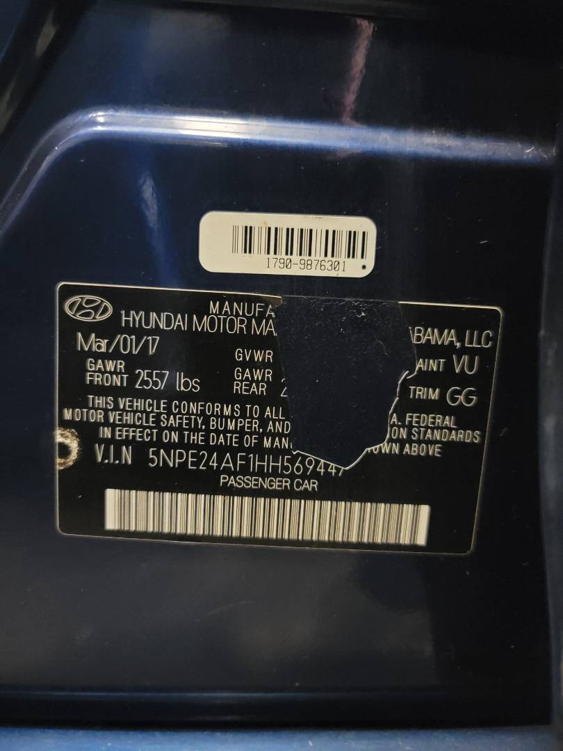 2017 HYUNDAI SONATA — 164138 Miles — Lot 340563 — Main - Marhaba Auctions Used Cars - Image 10