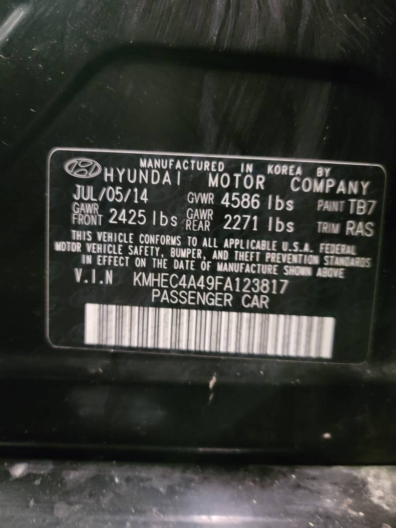 2015 HYUNDAI SONATA — 95632 Miles — Lot 82461304 — Souq - Marhaba Auctions Used Cars - Image 11