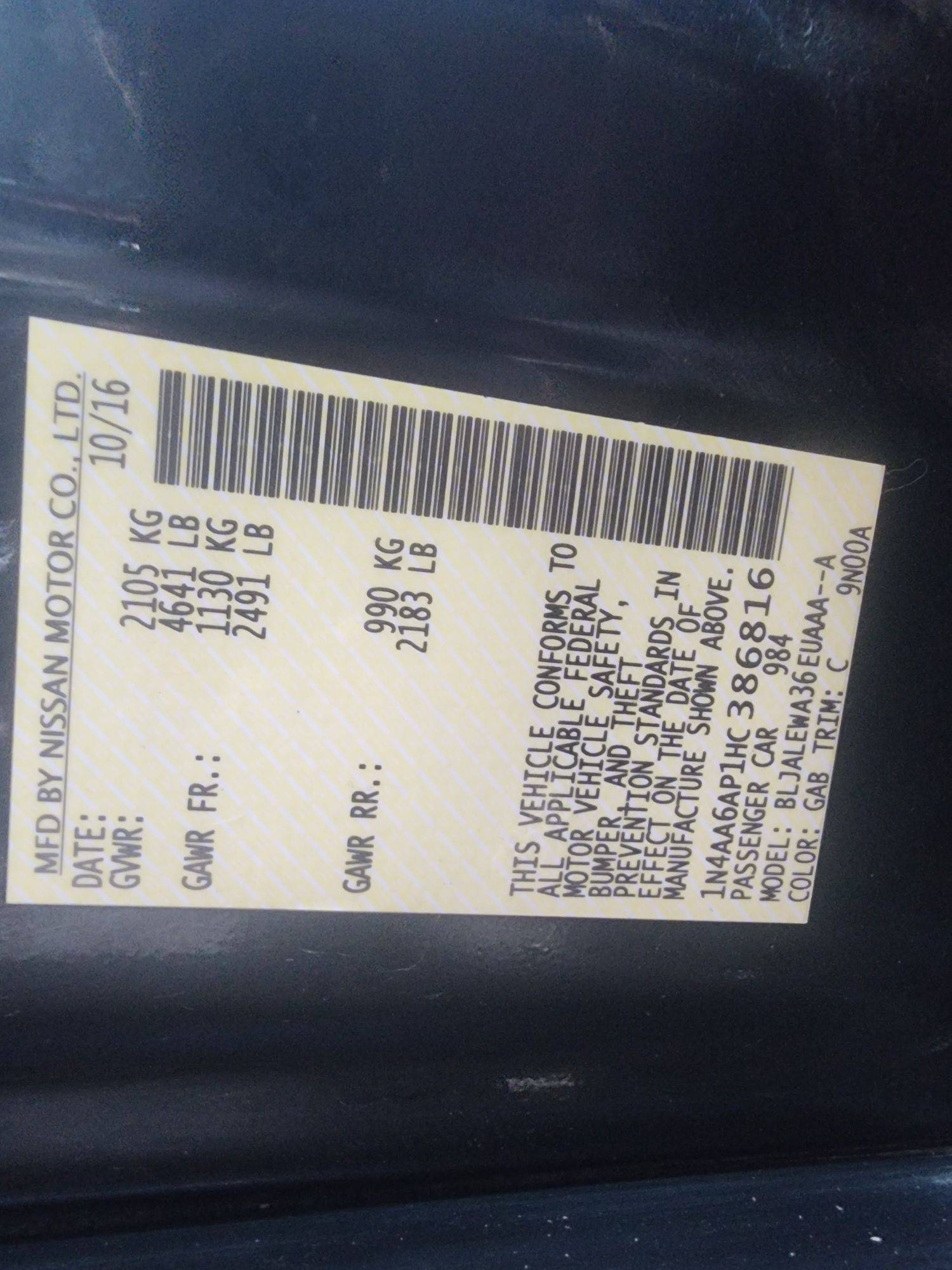 NISSAN MAXIMA 2017 - Marhaba Auction Used Cars - Image 11